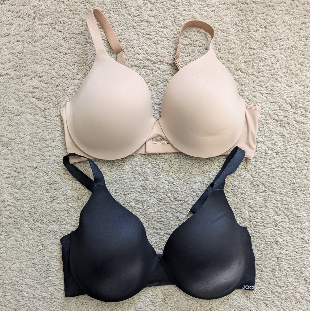 Jockey Cushion Underwire Bras, lot of 2 36D